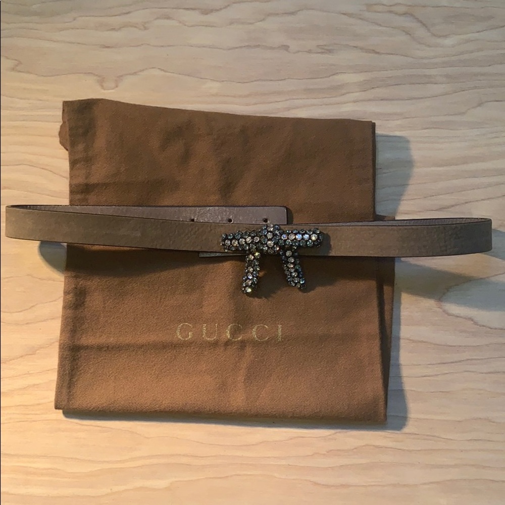 Gucci bow tie belt